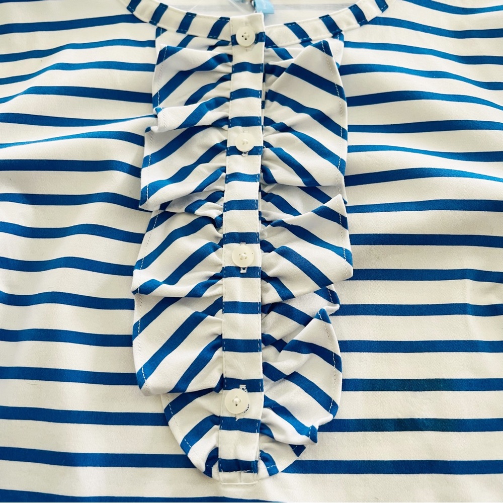 Draper James Sailor Stripe Ruffle Shift Dress - Picture 5 of 11